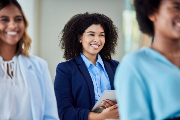 A group of newly hired sales professionals